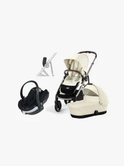 Cybex Vognpakker>GAZELLE S Duovogn inkl. BeSafe iZi Go Modular X2 i-Size Autostol Baby, Seashell Beige/Taupe