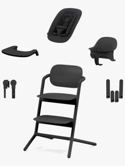 Cybex Højstole & Tilbehør>Lemo 4-in-1 Højstol inkl. Skråstol, Babysæt og Bakke, Stunning Black