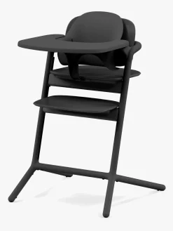 Cybex Højstole & Tilbehør>Lemo 4-in-1 Højstol inkl. Skråstol, Babysæt og Bakke, Stunning Black