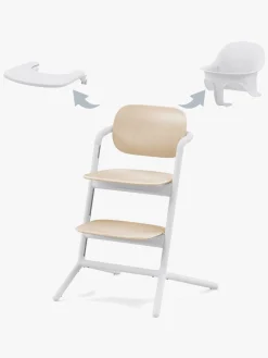 Cybex Højstole & Tilbehør>Lemo 3-in-1 Højstol inkl. Babysæt og Bakke, Sand White