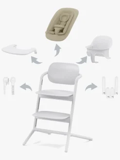 Cybex Lemo 4-in-1 Højstol inkl. Skråstol, Babysæt og Bakke, All White