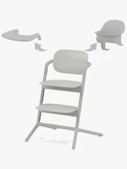 Cybex Højstole & Tilbehør>Lemo 3-in-1 Højstol inkl. Babysæt og Bakke, Suede Grey