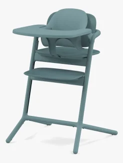Cybex Højstole & Tilbehør*Lemo 4-in-1 Højstol inkl. Skråstol, Babysæt og Bakke, Stone Blue Blå