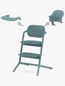 Cybex Højstole & Tilbehør*Lemo 3-in-1 Højstol inkl. Babysæt og Bakke, Stone Blue Blå