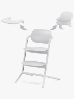 Cybex Lemo 3-in-1 Højstol inkl. Babysæt og Bakke, All White