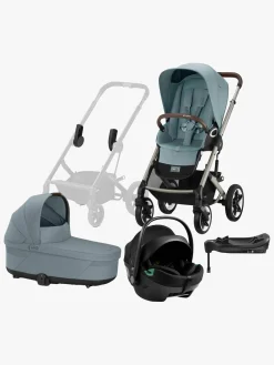 Cybex Duo- & Kombivogne*TALOS S Lux Duovogn inkl. Axkid GOKID Babyautostol & Base, Stormy Blue