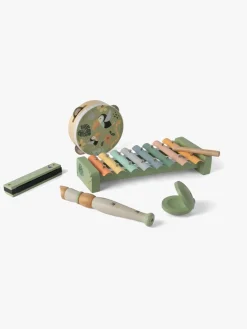 Dantoy Motorisk Legetøj*Musiksæt Wooden In Gift Box