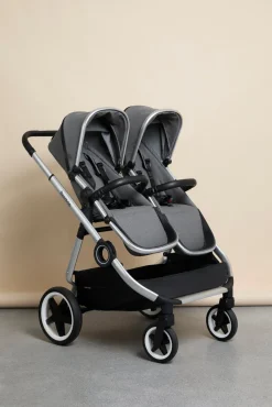 Beemoo DEMOEKSEMPLAR Pro Twin Søskendevogn, Grey