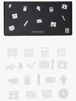 DesignLetters Interiør*Design Letters Kontorikoner til Opslagstavle 20 pcs, Hvid