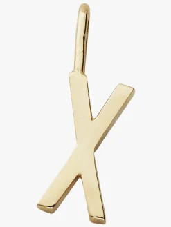 DesignLetters Graviditet*Design Letters Vedhæng Bogstav 10mm X Gold