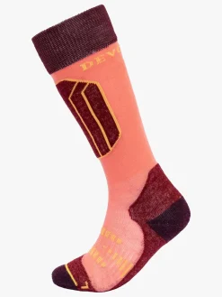 Devold Undertøj|Uldtøj*ALPINE MERINO Strømper KID, Betroot