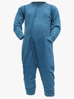 Devold Nattøj*Breeze Baby Heldragt, Blue Melange