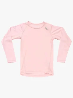 Børn Devold Undertøj|Uldtøj>Breeze Merino Skiundertrøje Kid, Chalk Pink