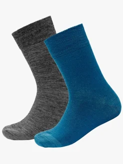 Børn Devold Daily Merino Light Strømper 2-pak, Flood Mix