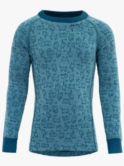 Børn Devold DUO ACTIVE Skiundertrøje KID, Moon