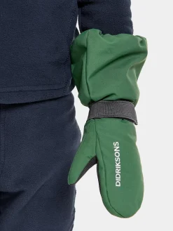 Didriksons Tilbehør|Vintertøj*Biggles Vanter, Pine Green Grøn/Grå