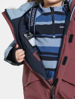 Børn Didriksons Overtøj></noscript>Bjärven Flyverdragt, Anemon Red