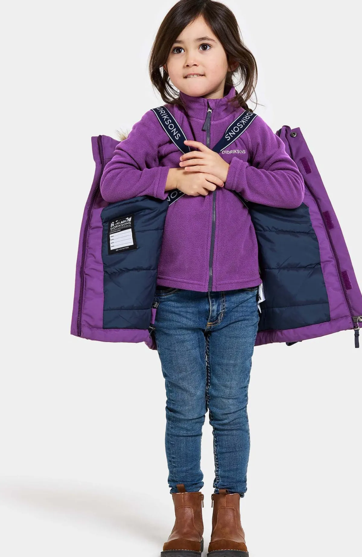 Børn Didriksons Bjärven Vinterjakke, Royal Purple