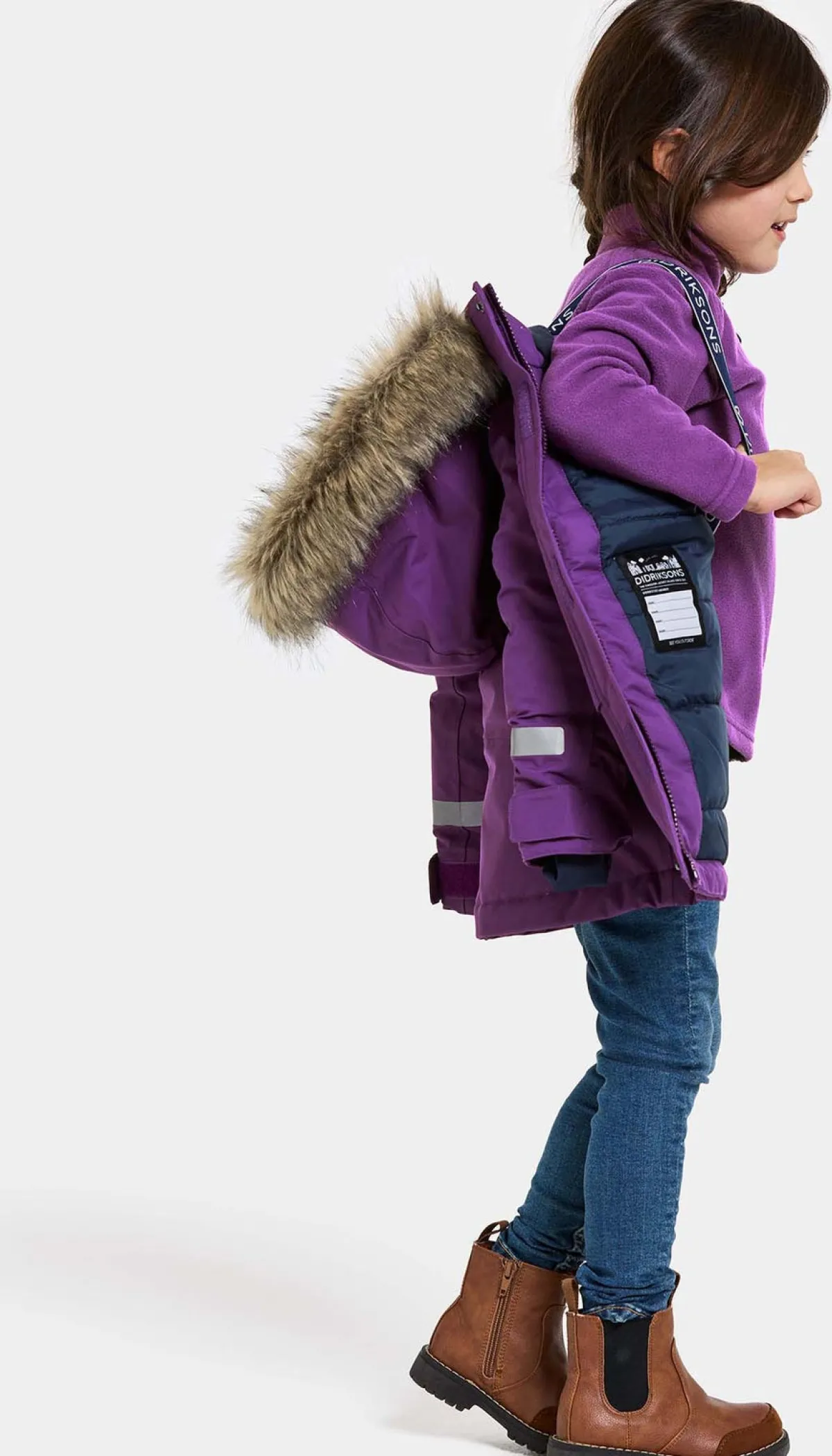 Børn Didriksons Bjärven Vinterjakke, Royal Purple