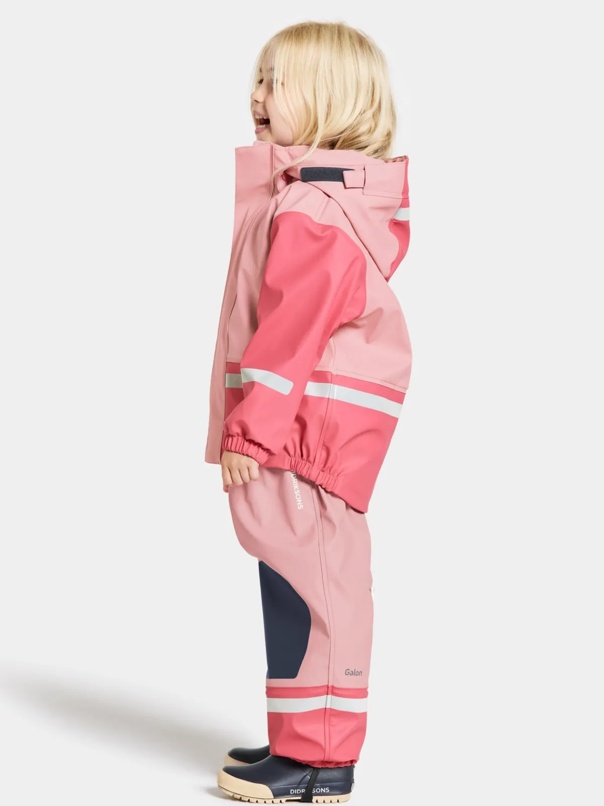 Børn Didriksons Regntøj>Boardman Foret Regnsæt, Soft Pink
