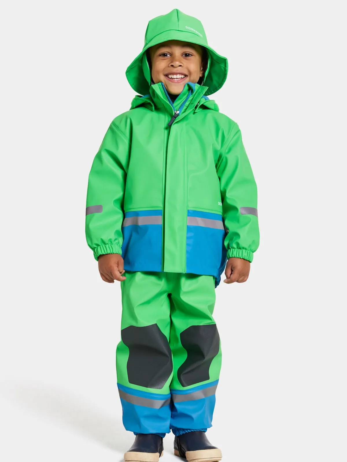 Børn Didriksons Regntøj>Boardman Foret Regnsæt, Frog Green