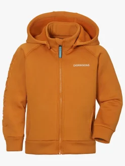 Børn Didriksons Overtøj>Corin Powerstretch Trøje, Burnt Glow