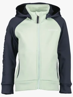 Didriksons Fleecetøj*Corin Powerstretch Jakke, Pale Mint Grøn/Blå