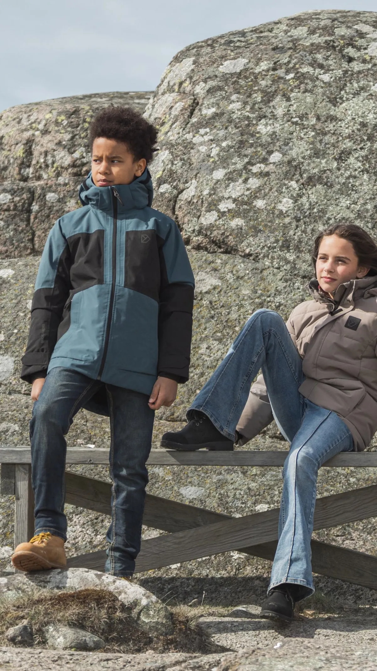 Børn Didriksons Dolomit Vinterjakke, Star Blue