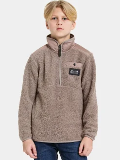 Børn Didriksons Exa Fleecetrøje, Ash Brown