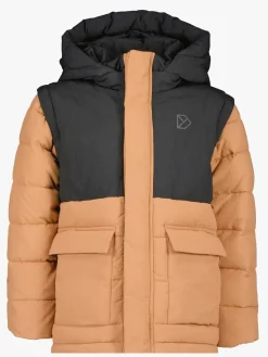 Børn Didriksons Vintertøj>Granite Dynejakke, Almond Brown