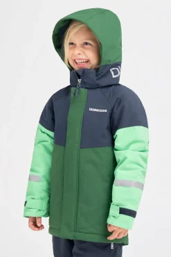 Børn Didriksons Vintertøj>Lun Vinterjakke, Pine Green
