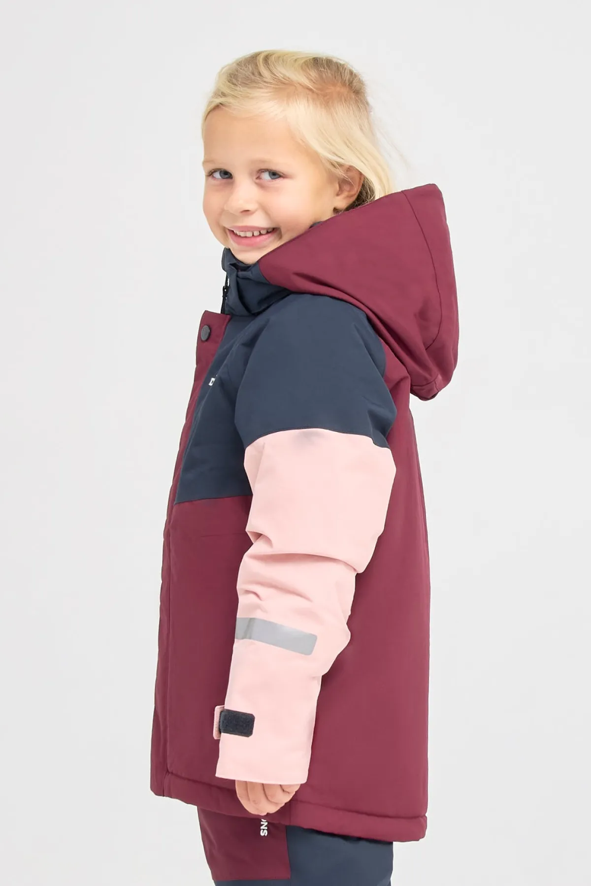 Didriksons Vintertøj*Lun Vinterjakke, Rusty Wine Rød/Lyserød/Blå