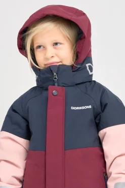 Didriksons Vintertøj*Lun Vinterjakke, Rusty Wine Rød/Lyserød/Blå