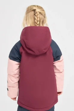 Didriksons Vintertøj*Lun Vinterjakke, Rusty Wine Rød/Lyserød/Blå