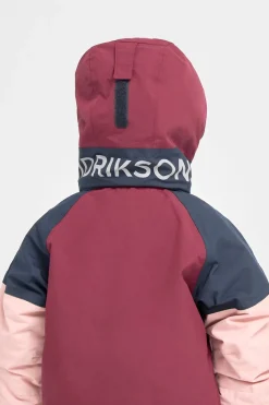 Didriksons Vintertøj*Lun Vinterjakke, Rusty Wine Rød/Lyserød/Blå
