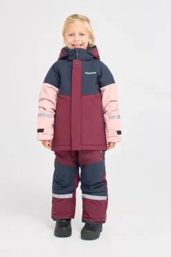 Didriksons Vintertøj*Lun Vinterjakke, Rusty Wine Rød/Lyserød/Blå