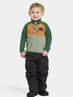 Børn Didriksons Fleecetøj></noscript>Monte Fleecetrøje, Light Moss