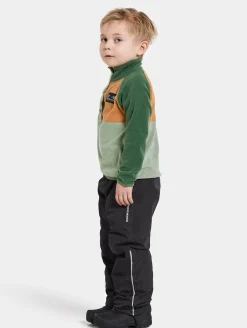 Børn Didriksons Fleecetøj></noscript>Monte Fleecetrøje, Light Moss