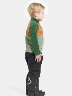 Børn Didriksons Fleecetøj></noscript>Monte Fleecetrøje, Light Moss