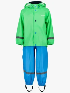 Didriksons Regntøj*Slaskeman Regnsæt, Frog Green Grøn/Blå