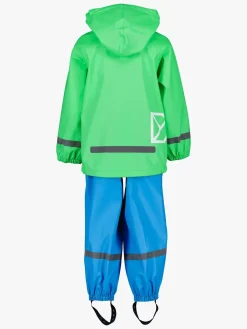 Didriksons Regntøj*Slaskeman Regnsæt, Frog Green Grøn/Blå