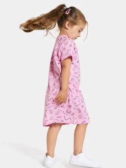 Børn Didriksons Kjoler & Tunikaer></noscript>Smultron Kjole, Doodle Orchid Pink