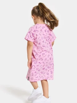 Børn Didriksons Kjoler & Tunikaer></noscript>Smultron Kjole, Doodle Orchid Pink