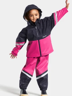 Børn Didriksons Regntøj>Waterman Regnsæt, Plastic Pink