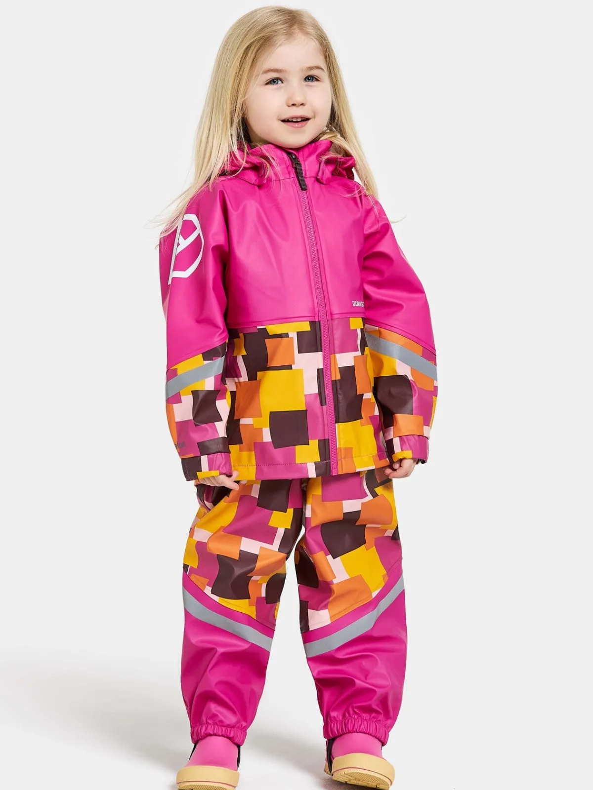 Børn Didriksons Regntøj>Waterman Regnsæt, Notes Pink