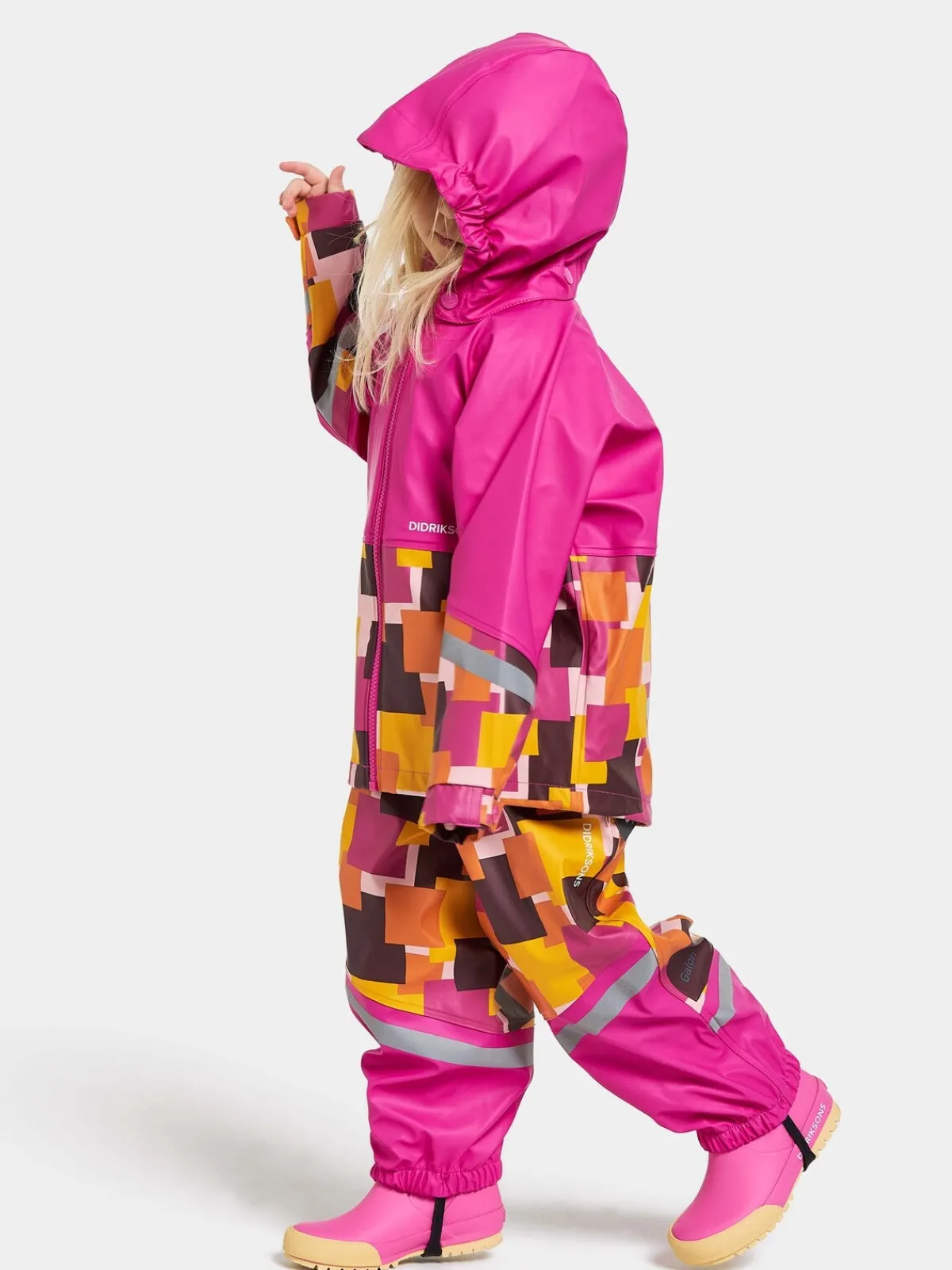 Børn Didriksons Regntøj>Waterman Regnsæt, Notes Pink