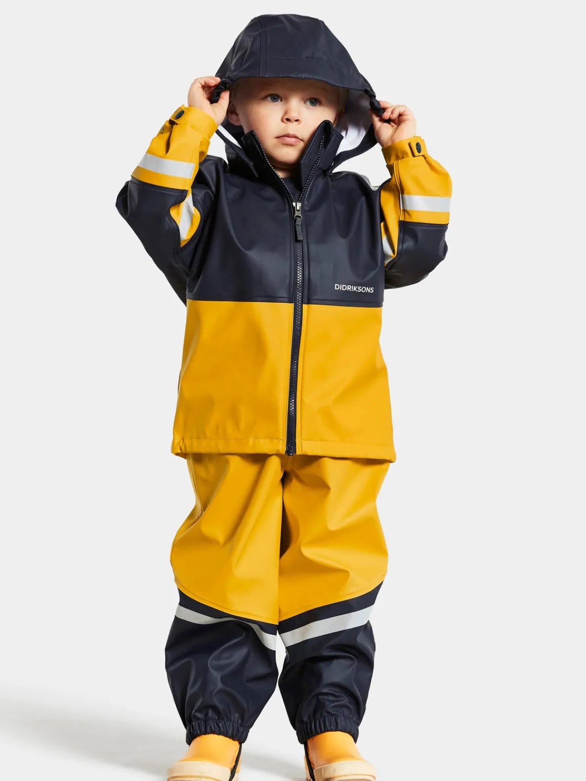 Børn Didriksons Regntøj>Waterman Regnsæt, Oat Yellow