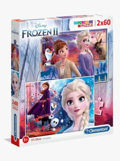 DisneyFrozen Spil & Puslespil*Disney Frozen 2 Puslespil 2x60 Brikker