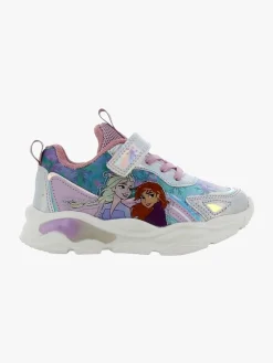 Børn DisneyFrozen Sneakers>Disney Frozen Blinkende Sneakers, Silver/Lilac