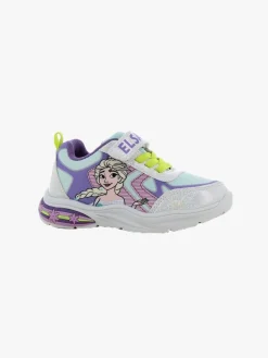 Børn DisneyFrozen Sneakers>Disney Frozen Blinkende Sneakers, White/Light Blue